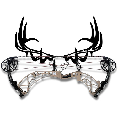 Raxx Elk Skull Crossbow Branded Bow Wall Hanger Steel