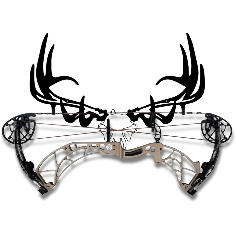 Raxx Elk Skull Crossbow Branded Bow Wall Hanger Steel