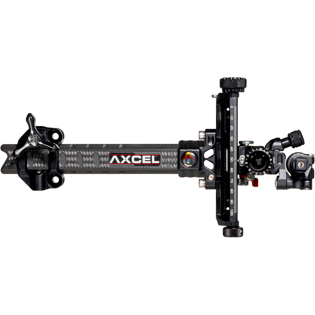 Axcel Achieve XP Pro Compound Bow Sight Carbon Bar 6 in. RH Black/Black