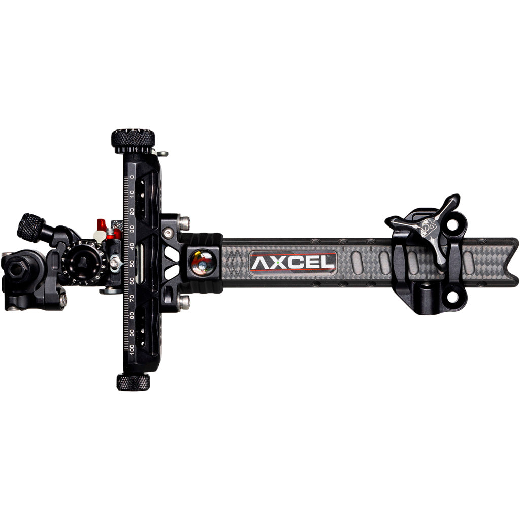 Axcel Achieve XP Pro Compound Bow Sight Carbon Bar 6 in. LH Black/Black