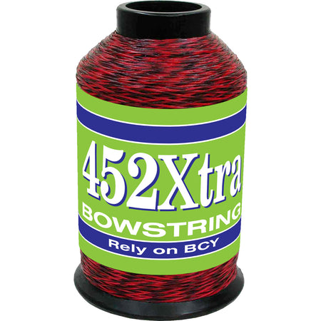 BCY 452Xtra High-Performance Bowstring Material Red/Black 1/4 lb.