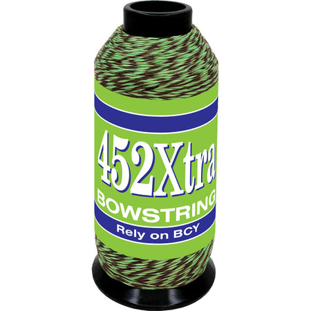 BCY 452Xtra High-Performance Bowstring Material Green/Black 1/8 lb.