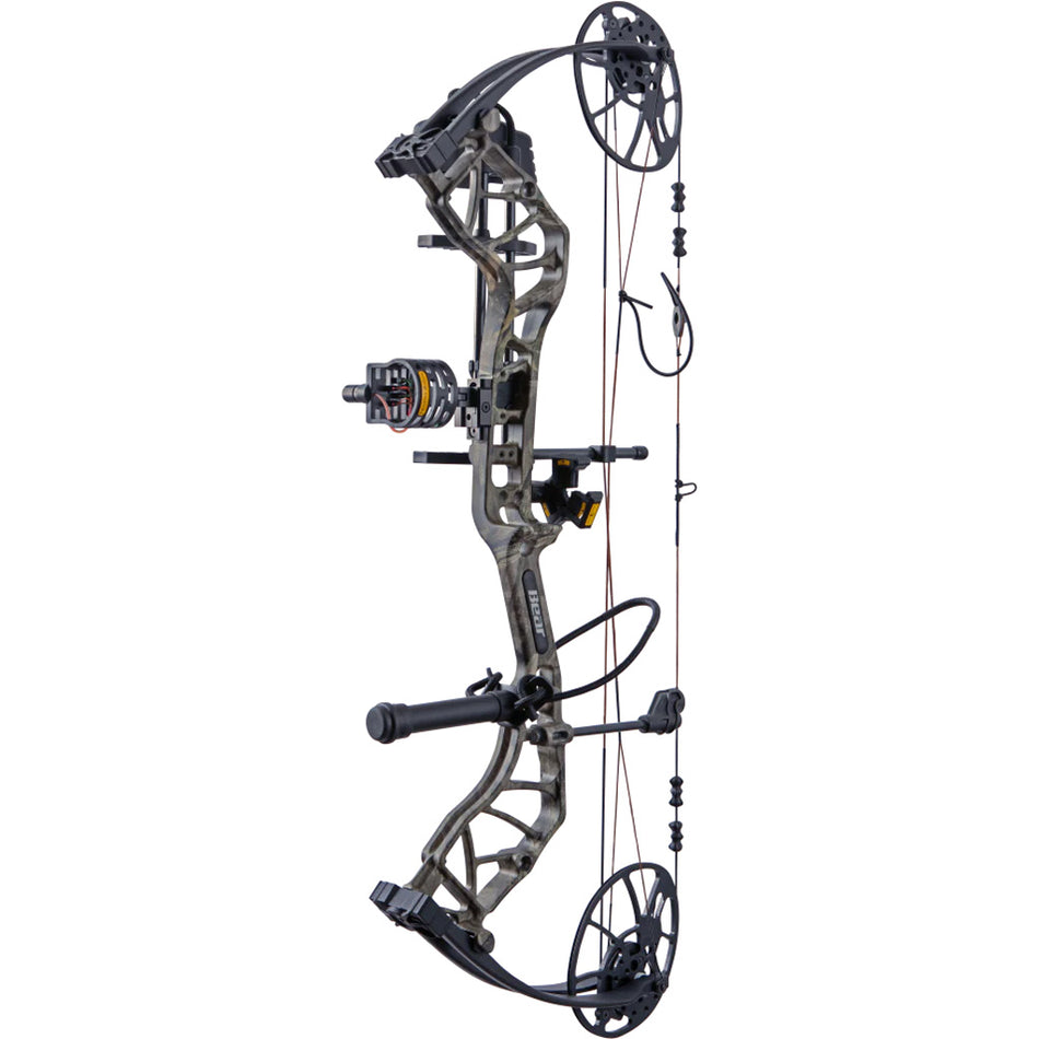 Bear Legit MAXX Compound Bow Package Mossy Oak Roots/Black 10-70 lbs. RH Dual Cam