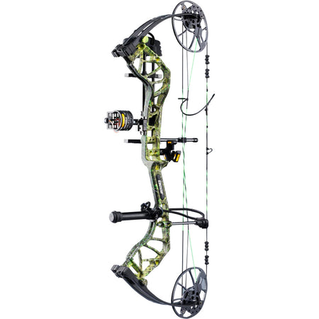 Bear Legit MAXX Compound Bow Package Toxic/Black 10-70 lbs. LH Dual Cam