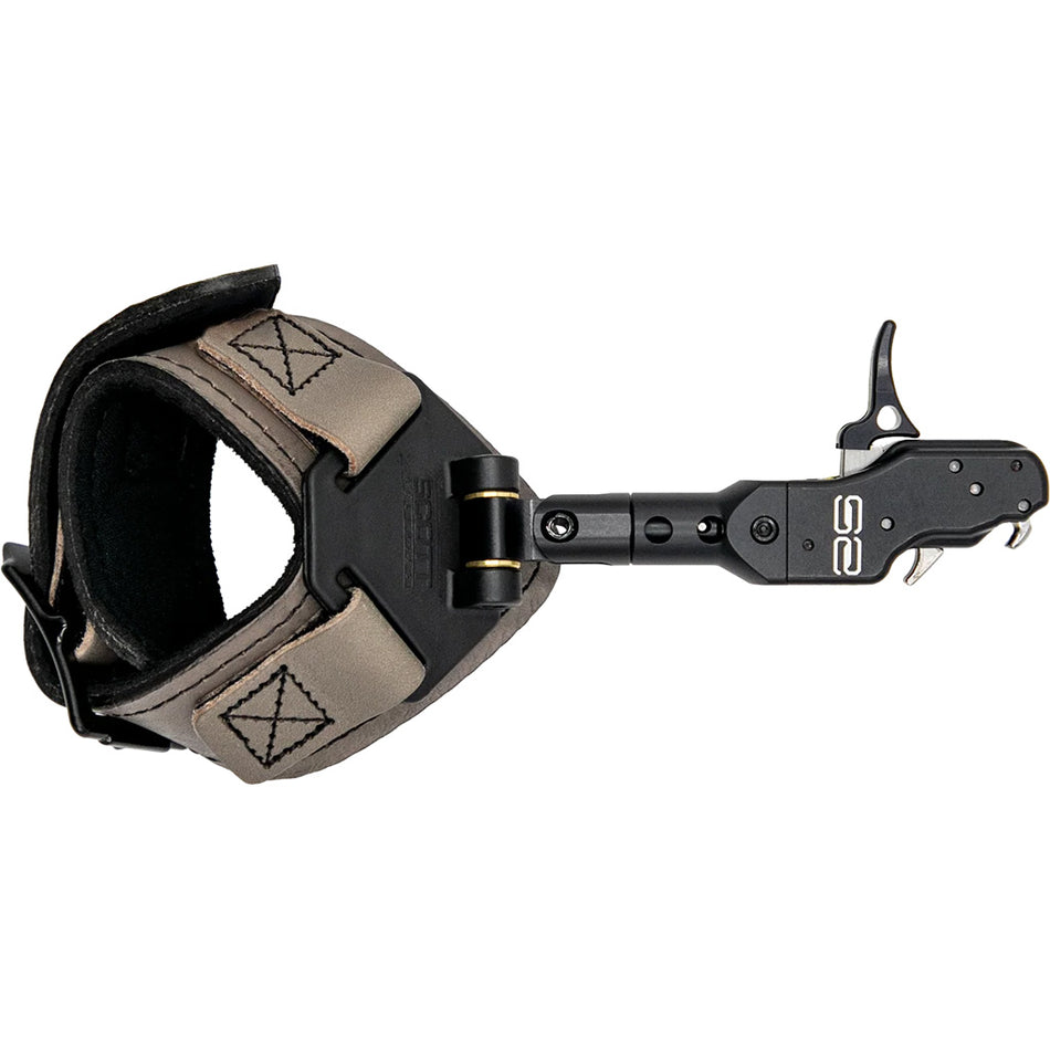 Scott S2 Solid Leather Strap Bow Release Black