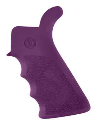 Hogue Purple AR-15 M16 Beavertail Pistol Grip Finger Grooves Overmolded