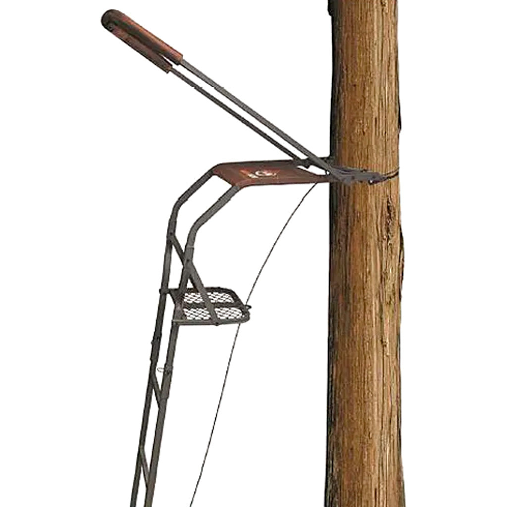 Trophy Treestands Maxgrip Deluxe Steel Ladderstand 16 ft. Textilene Seat