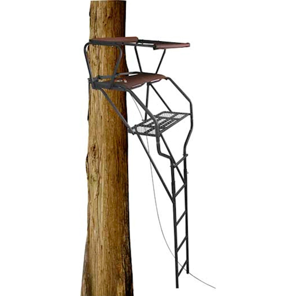 Trophy Treestands MaxGrip Double Steel Ladderstand 18 ft. Two Person 500 lb Capacity