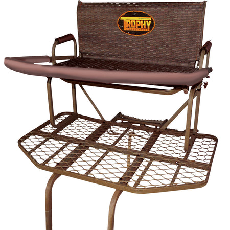 Trophy Treestands Samson Steel Ladderstand 16 ft. Two Person Textilene Seat