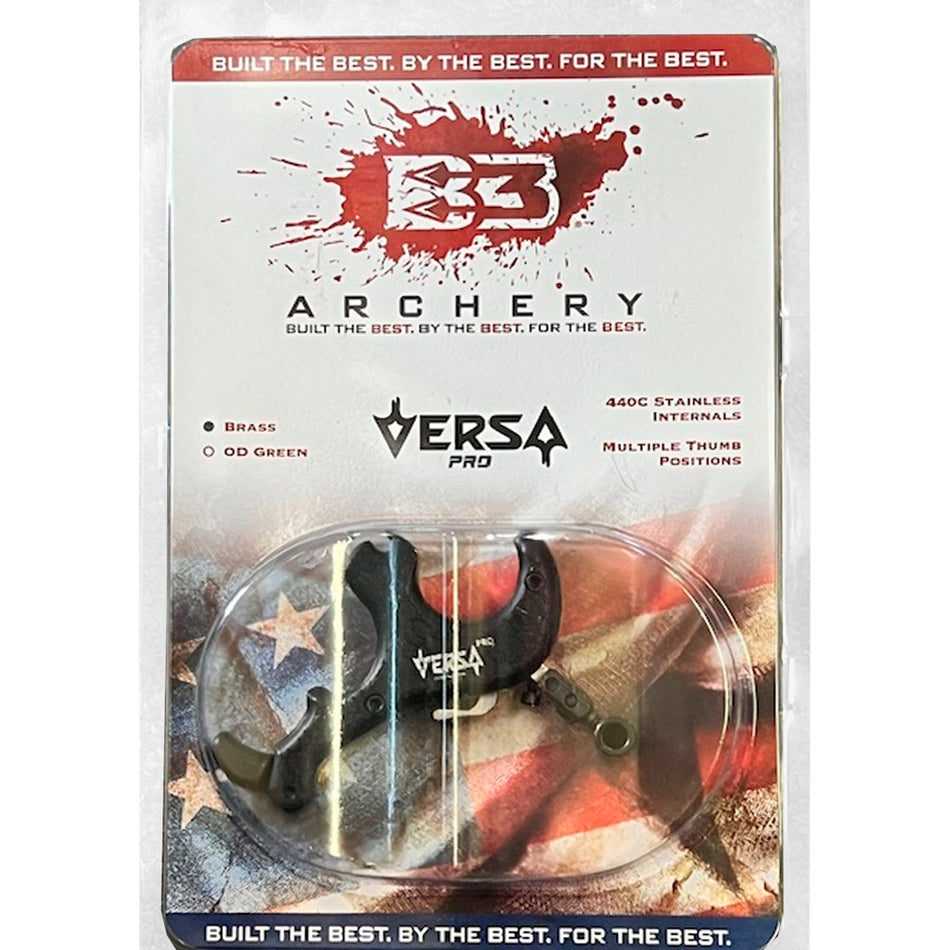 B3 Versa Pro Mini Brass/Black 3-Finger Bow Release Pack