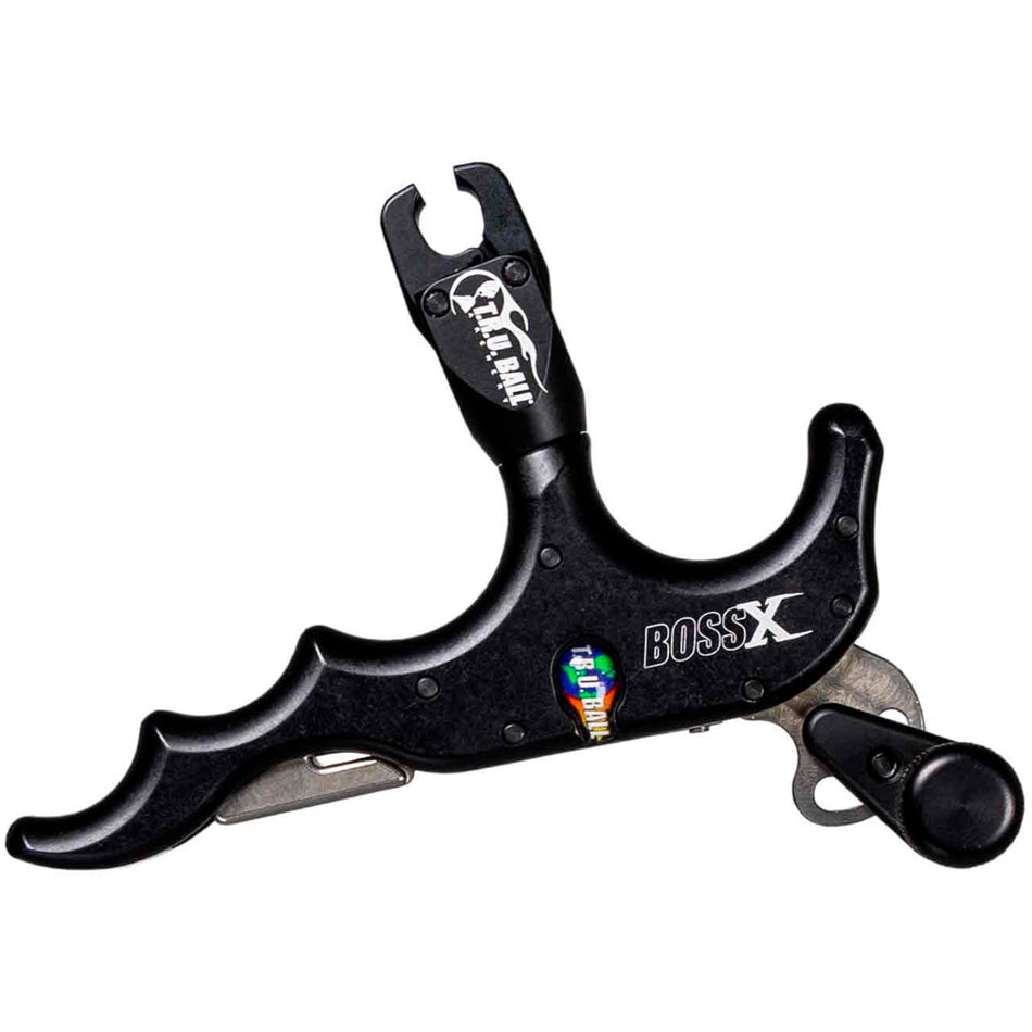 Tru Ball Boss X Thumb Button Release, 4-Finger, Black