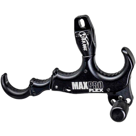 Tru Ball Max Pro Flex Thumb Button 4-Finger Bow Release, Black