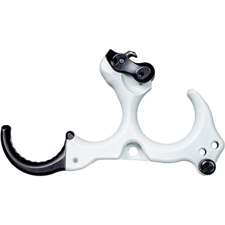 Tru Ball Honey Badger Claw Flex CK Medium 3-Finger Archery Release, Cloud White
