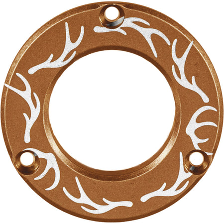 Axcel Driver Coyote Tan Hubcap Elk Antlers Engraved Pattern