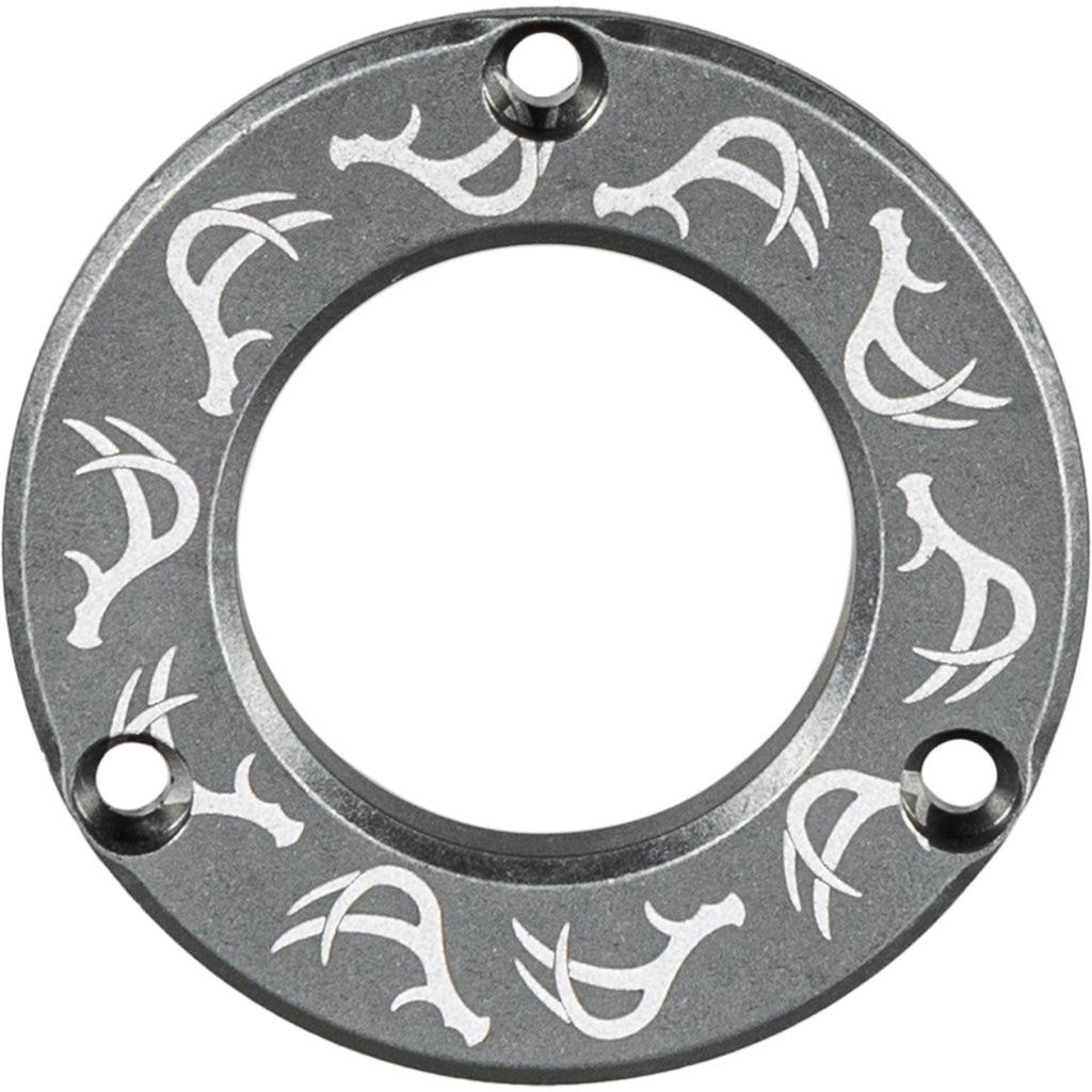 Axcel Driver Hubcap Disc Stone Gray w/Deer Antlers Engraving