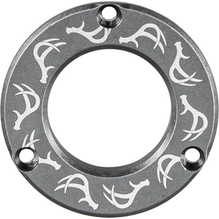 Axcel Driver Hubcap Disc Stone Gray w/Deer Antlers Engraving