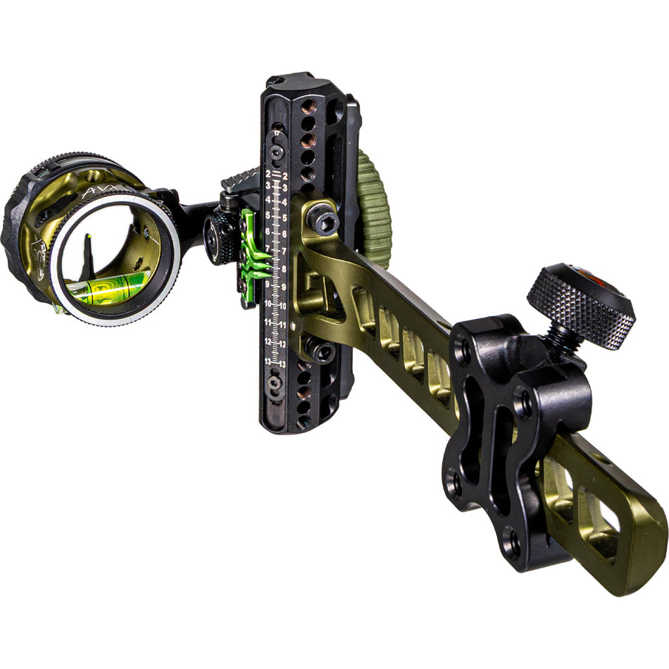 Axcel Driver Plus RH Slider Sight w/AVX-31 Scope Tactical BH .019 Green Fiber Pin