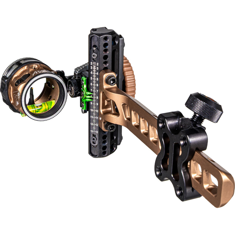 Axcel Driver Plus RH Slider Sight w/AVX-31 Scope Coyote Tan .019 Yellow Fiber Pin