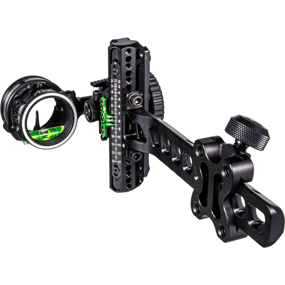 Axcel Driver Plus RH Slider Sight w/AVX-31 Scope Stealth BH .010 Green and Red Ranger Pin