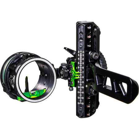 Axcel Driver Plus Archery Slider Sight w/AVX-41 Scope .019 Green Fiber Single Pin Bridge-Lock RH