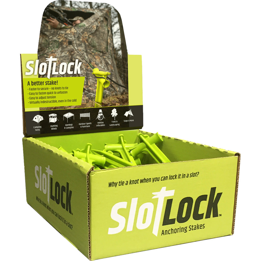 SlotLock Ground Blind Tent Stakes 24 ct. Bulk Display Pack