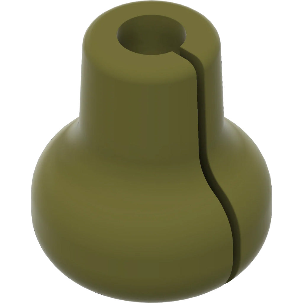 Pine Ridge Beak Button Olive Green Soft Rubber Nose Anchor, Single Pack