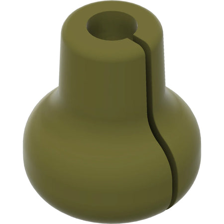 Pine Ridge Beak Button Olive Green Soft Rubber Nose Anchor, Single Pack