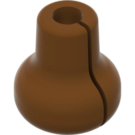 Pine Ridge Beak Button Brown Soft Rubber Nose Anchor, Single Pack