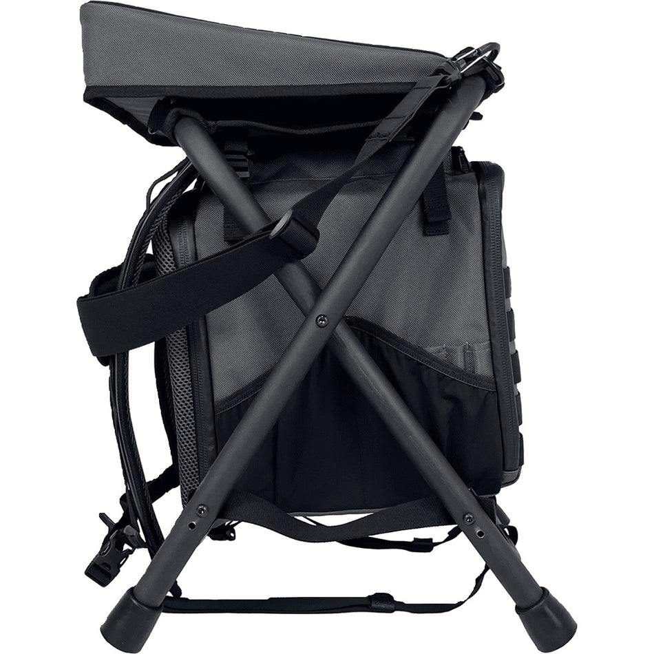 ACU Archery "The Throne" Archer Stool with Backpack Straps and Organizer Bag