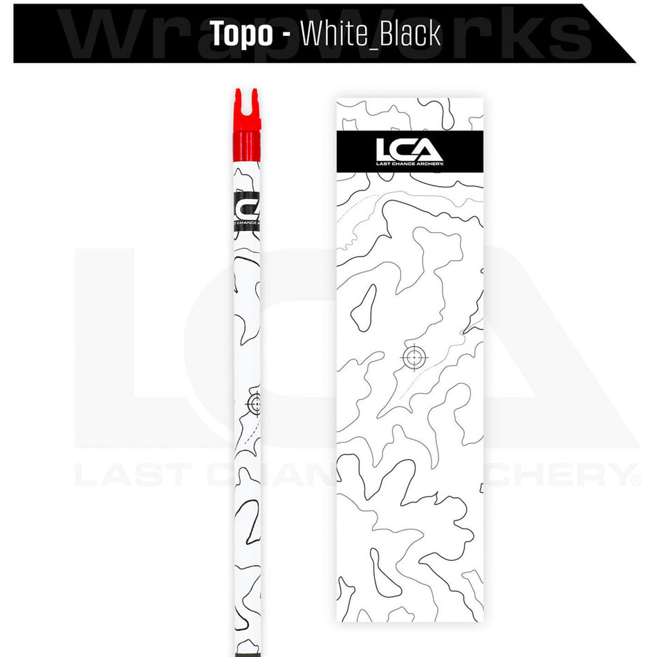 Last Chance WrapWorks Stock Topo White/Black Precision Fixed Standard