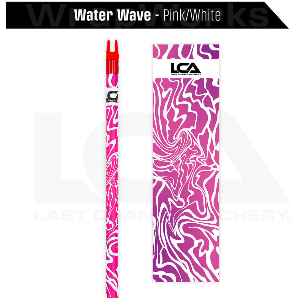 Last Chance WrapWorks Water Wave Pink/White Precision Fixed Standard