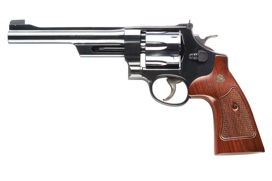 Smith & Wesson 150341 Model 27 Classic 357 Mag or 38 S&W Spl +P Blued Carbon Steel 6.50" Barrel, 6rd Cylinder & N-Frame, Checkered Square Butt Walnut Grip