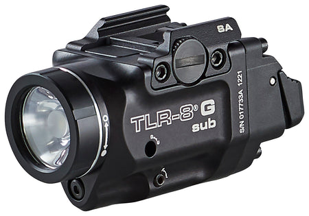 Streamlight TRL-8 G Sub Gun Light 69439 with Green Laser 500 Lumens Black Hellcat