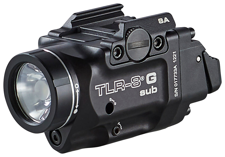 Streamlight TRL-8 G Sub Gun Light 69439 with Green Laser 500 Lumens Black Hellcat