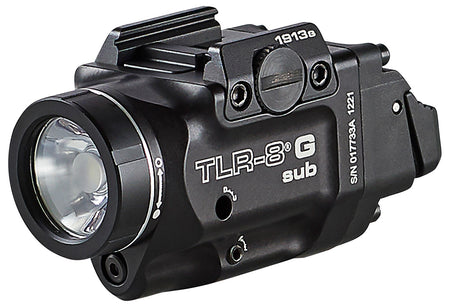 Streamlight TRL-8 G Sub 69438 Gun Light Green Laser 500 Lumens 1913 Short Rail Pistol Black