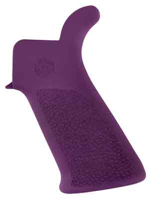 Hogue Purple Over Molded AR-15 M16 Beavertail Grip Without Finger Grooves