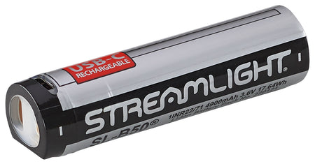 Streamlight SL-B50 3.6V 4900mAh USB-C Rechargeable Battery for ProTac 2.0 Series, 1-Pack