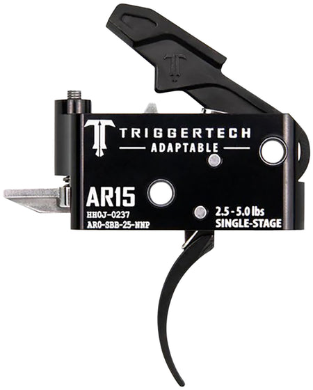 AR-15 Adaptable Pro Curved Single-Stage Trigger by TriggerTech, 2.5-5.0 lbs Adjustable Pull Weight