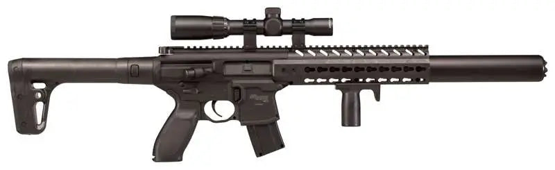 SIG Sauer MCX .177 Cal 88gr CO2 Powered Air Rifle 30rd Black 14x24 Scope Included