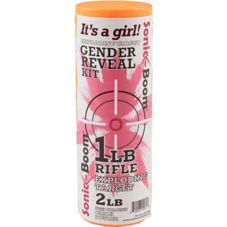 Sonic Boom Girl Gender Reveal Exploding Target Rifle Kit 12/Case
