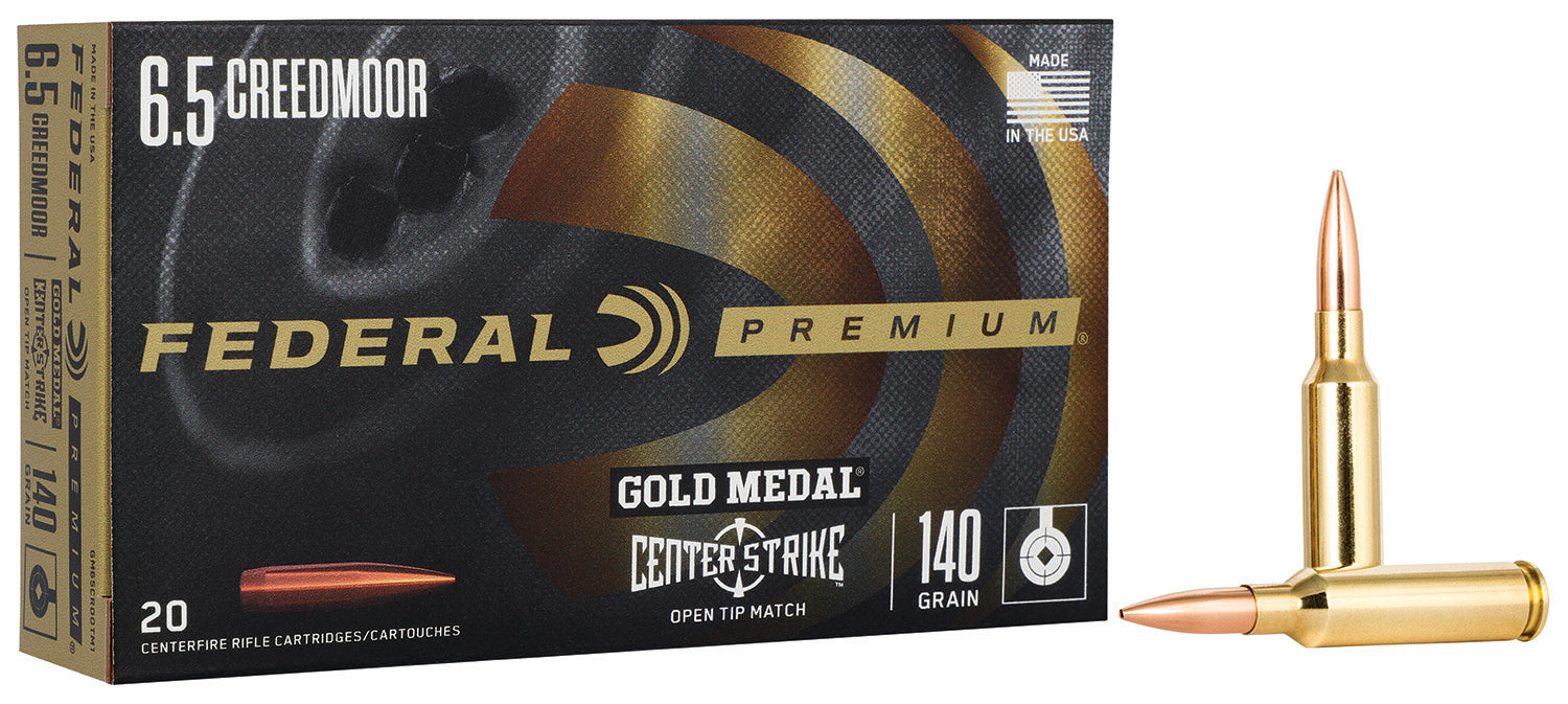 Federal Gold Medal Premium Open Tip Match 140 Grain 6.5mm Creedmoor 2675 fps