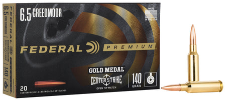 Federal Gold Medal Premium Open Tip Match 140 Grain 6.5mm Creedmoor 2675 fps