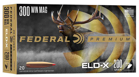 Federal Premium ELD-X Extremely Low Drag-eXpanding 200 Grain .300 Winchester Mag 2860 fps