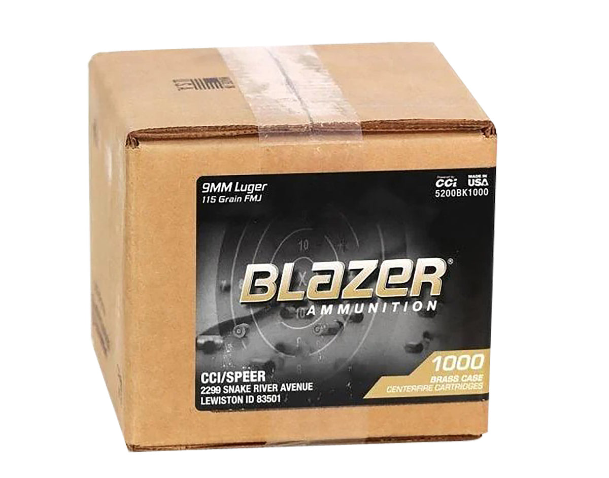 BLAZER 9MM LUGER 115GR FMJ BLAZER BRASS