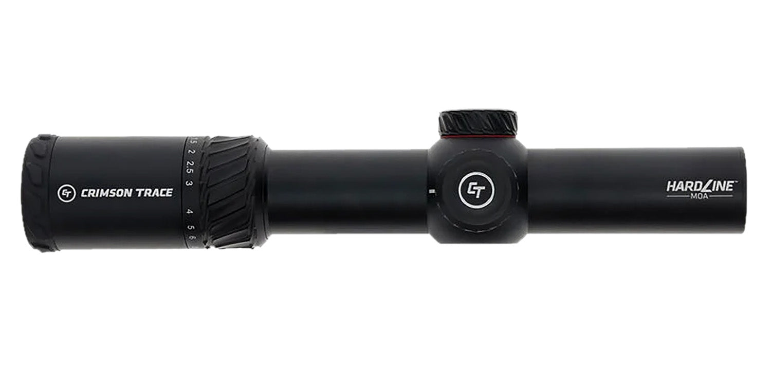 Crimson Trace 013002299 Hardline 1-6x 24mm Illuminated TR1-MIL Reticle 34mm Tube Black Riflescope