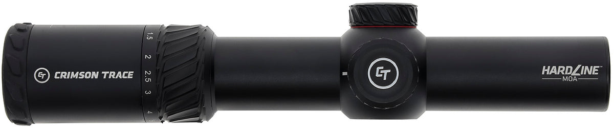 Crimson Trace 013002401 Hardline 1-6x24mm 34mm Tube Black Anodized Illuminated TR1-MOA Scope
