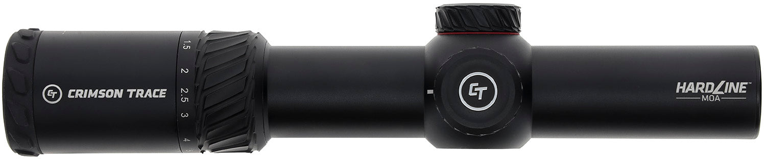 Crimson Trace 013002401 Hardline 1-6x24mm 34mm Tube Black Anodized Illuminated TR1-MOA Scope