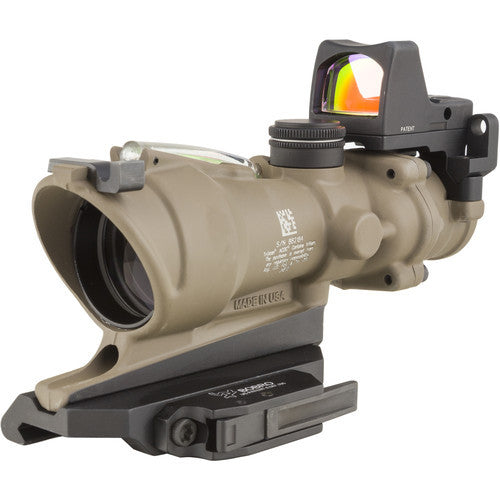 Trijicon ACOG ECOS Riflescope 4x32mm Dual Illuminated Red Crosshair 5.56 Reticle