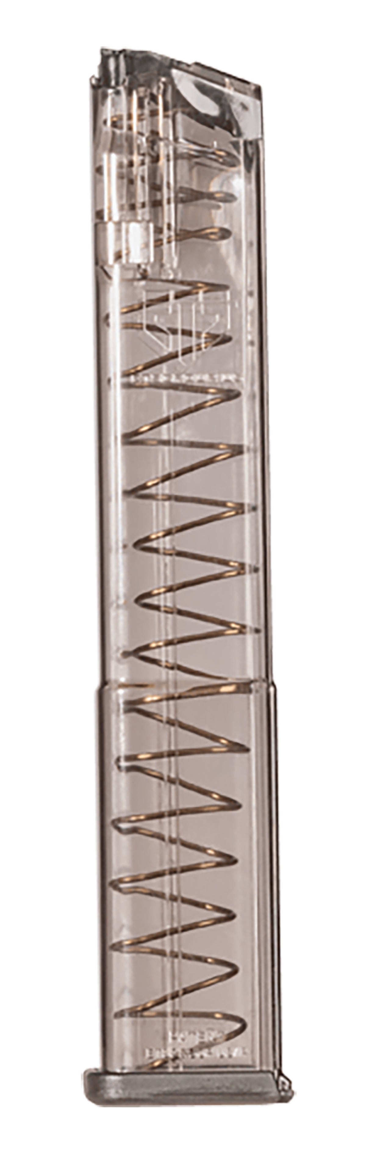 ETS 9mm 31-Round Glock 18 Compatible Smoke Polymer Pistol Magazine SMKGLK18G2