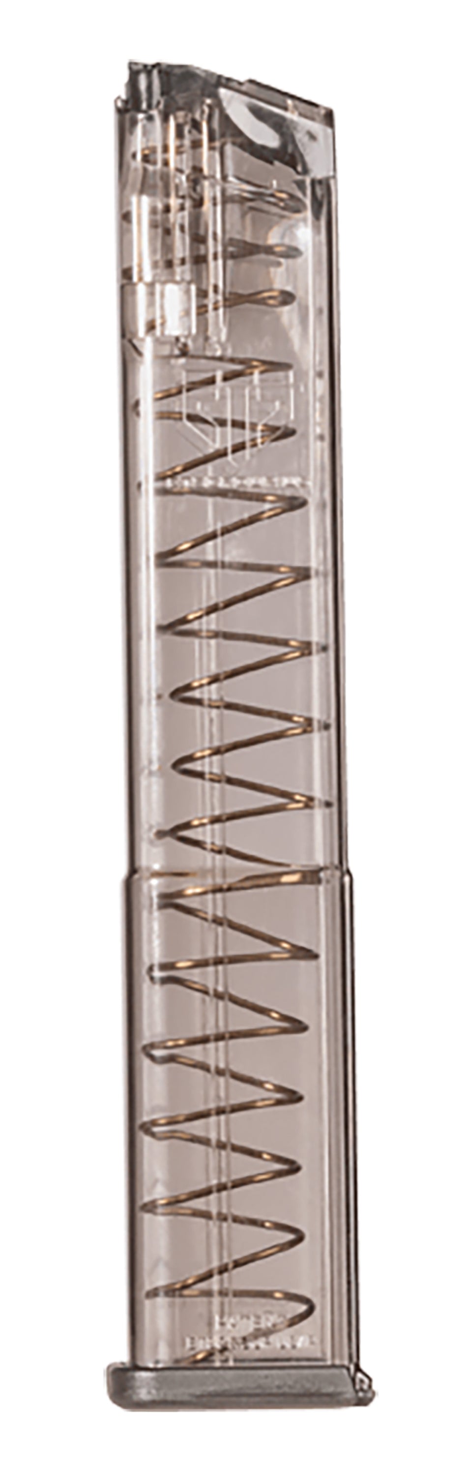 ETS 9mm 31-Round Glock 18 Compatible Smoke Polymer Pistol Magazine SMKGLK18G2